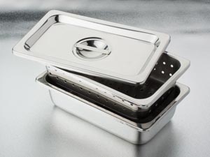 Tech-Med Stainless Steel Instrument Tray, 10.23" x 6.29" x 2.56"
