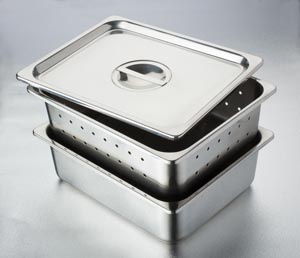 Tech-Med Stainless Steel Instrument Tray, 12.59" x 10.23" x 3.93"