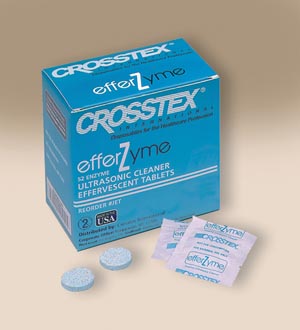 Crosstex Efferzyme® Effervescent Cleaning Tablets, Spearmint Scent