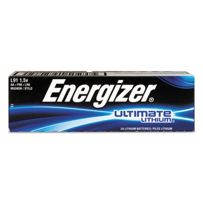Energizer Ultimate Lithium Battery, AA, 4/bx