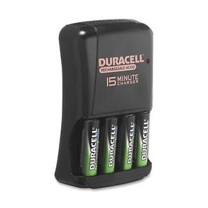 Duracell Ion Speed Battery Charger, w/ (4) AA Pre-Charged Batteries