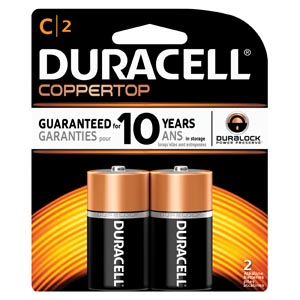 Duracell® Coppertop® Alkaline Retail Battery With Duralock Power Preserve™ Tech, S