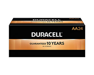 Duracell® Coppertop® Alkaline Battery With Duralock Power Preserve™ Tech, Size AA