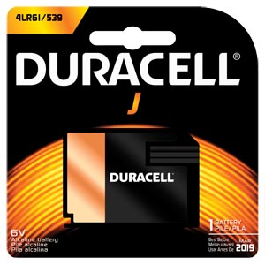 Duracell® Photo Battery, Alkaline, Size J, 6V