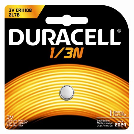 Duracell® Photo Battery, Lithium, Size DL 1/3N, 3V