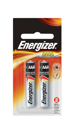 Energizer Alkaline Battery, AAAA 