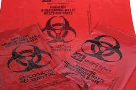 Medegen Biohazardous Waste Bags, 40" x 48", Red/ Printed, 22 mic, 150 rl/cs