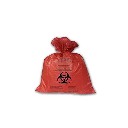 Medegen Autoclavable Biohazard Bags, 19" x 24", Red/ Printed, 2 mil, 7-10 gal, 100 rl/cs
