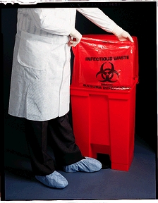 Medegen Sure-Seal™ Infectious Waste Bags, 40" x 46", 1.6 mil, 100/cs