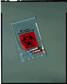 Medegen Lab Safe™ Laboratory Specimen Collection Bags, 6" x 9", Zip Closure, 1000/cs