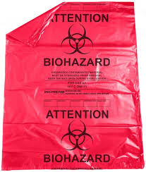 Medegen Autoclavable Biohazard Bags, 25" x 30", 1.8 mil, 12-14 Gal, Red/Black