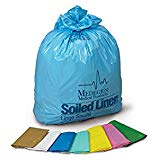 Medegen Soiled Linen Bag, 30½" x 41", Light Blue/ Blue, 1.05 mil