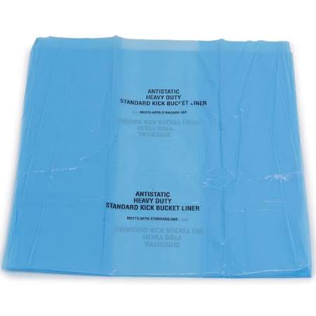 Medegen Saf-T-Tuff® Anti-Static Hamper Liners, 22" x 16" x 45", Light Blue, Standard