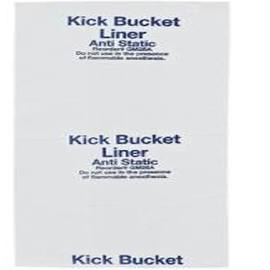 RD Plastics Anti-Stat Kick Bucket Bags, 12" x 8" x 25½", White/ Blue Print
