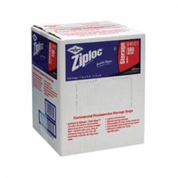 Ziploc® Storage Bags, Qt, 1.75mil, Zip Lock, Double Zipper