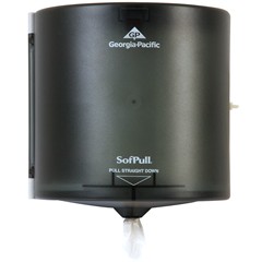Georgia-Pacific SofPull® Translucent Smoke High Capacity Centerpull Towel Dispenser