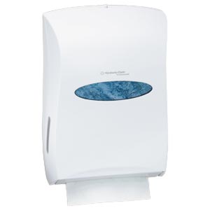 Kimberly-Clark Hand Towel Dispenser, Series Universal Towel, Pearl White