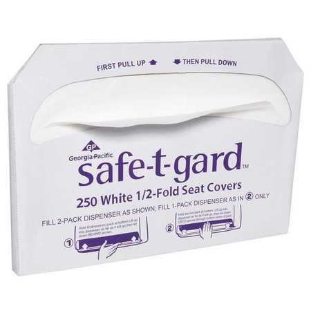 Georgia Pacific Toilet Seat Covers, Safe T-Guard 1/2 Fold, 250/pkg