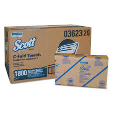 Kimberly-Clark Scott C-Fold Paper Towels, 1-Ply, 200/pk
