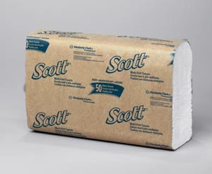 Kimberly-Clark Scott Multi-Fold Towels, 1-Ply, 250 sheets/pk