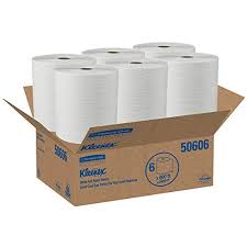 Kimberly-Clark Kleenex® Hard Roll Towels, White, 8" x 600, 1¾" Core, 600 sheets/rl