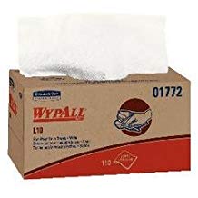 Kimberly-Clark Wypall® Wipers L10 Dairy Towel, White, 9.3" x 10.5"
