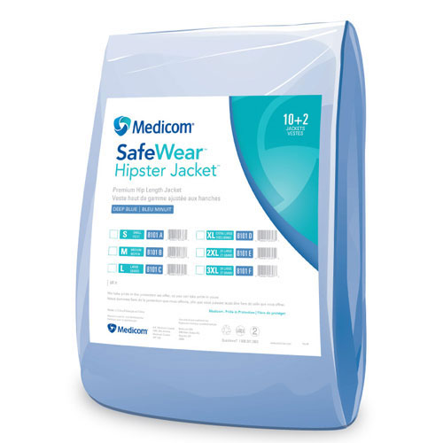 Medicom Safewear™ High Performance Lab Coat, Soft Blue, X-Large