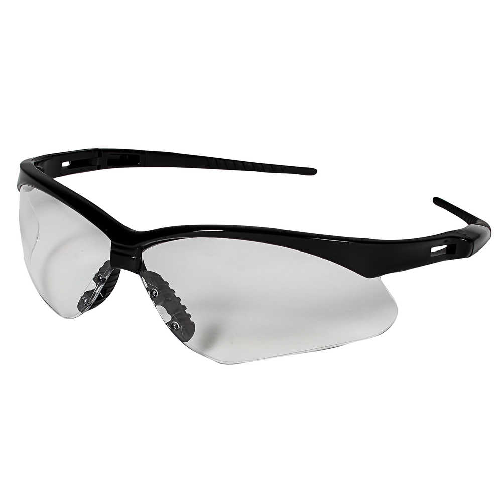 Kimberly-Clark Jackson Safety V30 Nemesis Safety Eyewear, Clear Lens, Anti-Fog, Black Frame