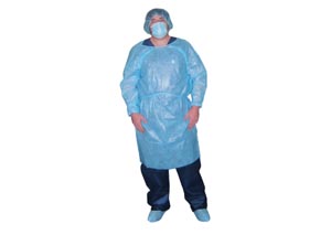 Dukal Isolation Gown, Impervious, Blue
