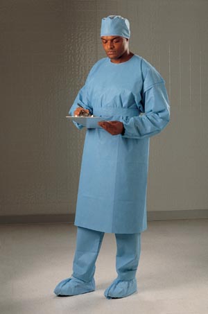 Halyard Valueselect™ Cover Gown, Blue, Universal Size