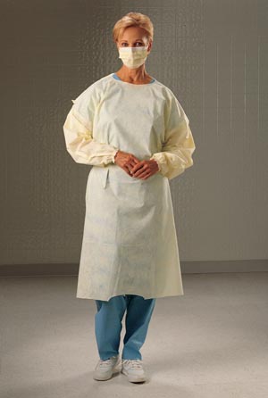 Halyard Control™ Cover Gown, Yellow, X-Large