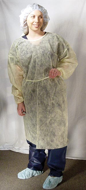 Dukal Isolation Gown, Yellow