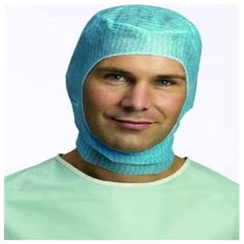 Molnlycke Barrier® Surgeons Hood, Tuck, Blue One Size