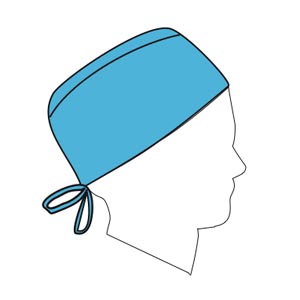 Halyard Protective Surgical Cap, Blue, Universal