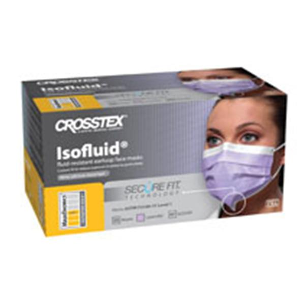 Crosstex Securefit Isofluid Face Earloop Mask, Lavender