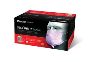Crosstex Securefit Isofluid Face Earloop Mask, Pink