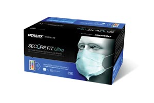 Crosstex Securefit Ultra Sensitive Earloop Mask, Blue