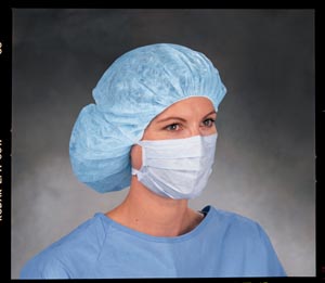 Halyard Soft Touch II Surgical Mask, Blue
