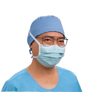 Halyard Specialty Fog-Free Surgical Mask, Blue