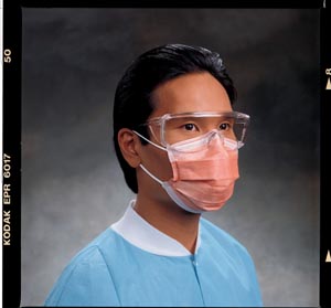 Halyard Fluidshield™ Fog-Free Procedure Mask with Earloops, Orange