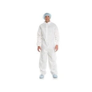Halyard Extra Protective Coverall, Elastic Wrist & Cuff, White, XXX-Large
