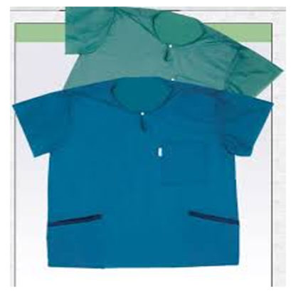 Molnlycke Barrier® Wearing Apparel - Scrub Shirt , XXX Large, Blue