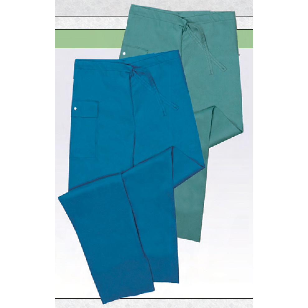 Molnlycke Barrier® Mens Drawstring Pants, Slate Green, Small Drawstring