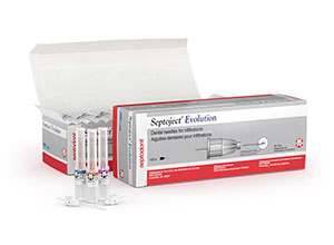 Septodont Septoject Evolution Needles/30G Short, 25mm