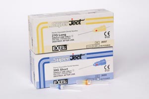 Exel Dental Needles/Dental Needle, 27G Long (32mm)