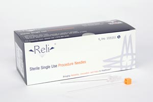 Myco Reli® Quincke Point Spinal Needles/Spinal Needle, 25G x 3½", Orange