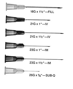 BD 18 Gauge x 1 1/2 inch Non-Sterile Regular Bevel Needles w/ Shields, 5000/Case