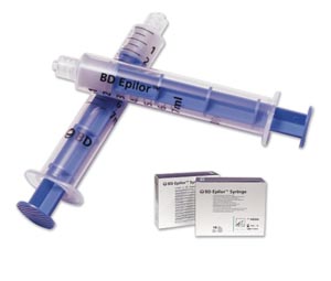 BD Epilor™ Loss Of Resistance Syringe/Luer-Slip Plastic Loss Of Resistance Syringe, 7cc