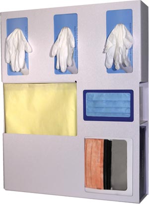 Bowman Protection Organizer, Holds Flat Pack or Launderable Gowns, Quartz