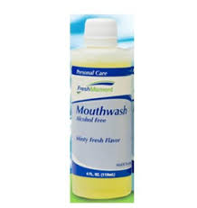 Hydrox Laboratories Mouthwash, Alcohol-Free, 4 oz Bottle, Yellow